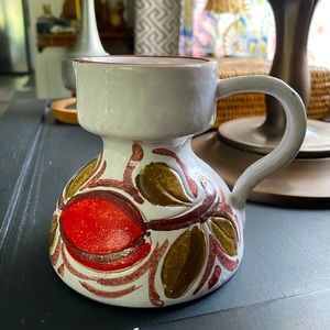 Italy stamped Cute little vintage ceramic pitcher